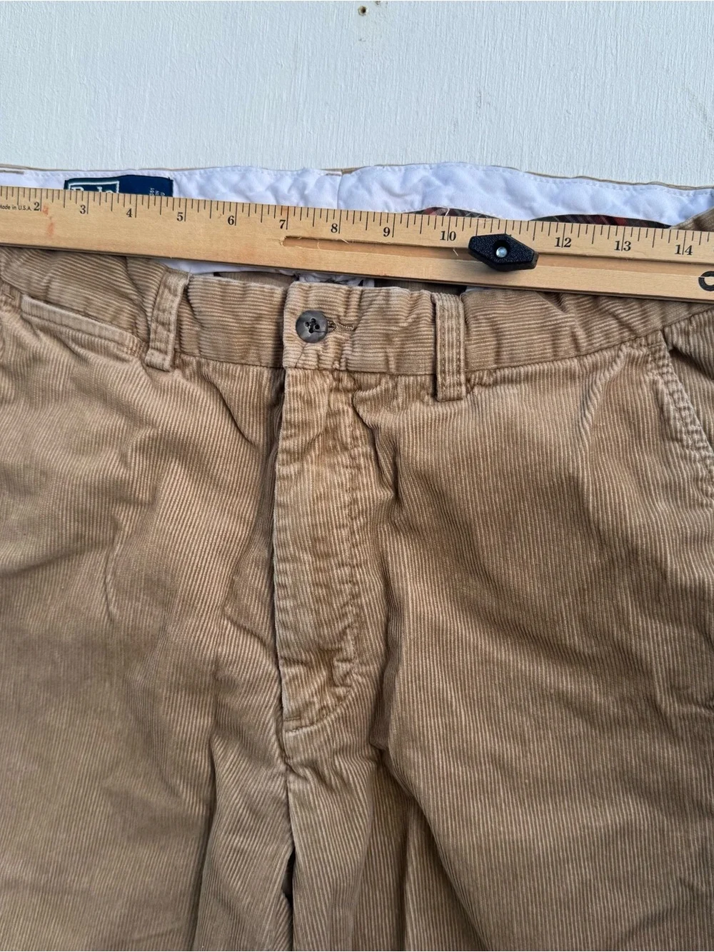 Vintage Polo Ralph Lauren Prospect Corduroy Pants Mens 33x32 Brown 100% Cotton